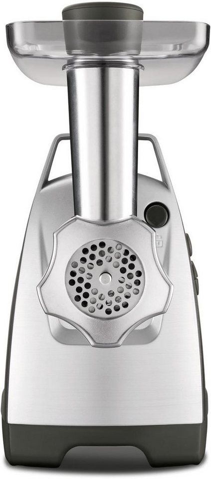 Moulinex Fleischwolf ME6868 Meat Mincer, 2200 W, 4 Zubehörteile inbegriffen, sicheres Reverse-System, schwarz/silber – Bild 4 von 5