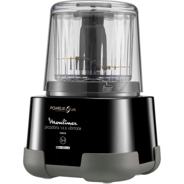 Moulinex Zerkleinerer DP8108 Moulinette Ultimate, 1000 W, 550 ml Kapazität, Easy-Press-System, Powelix-Klingen