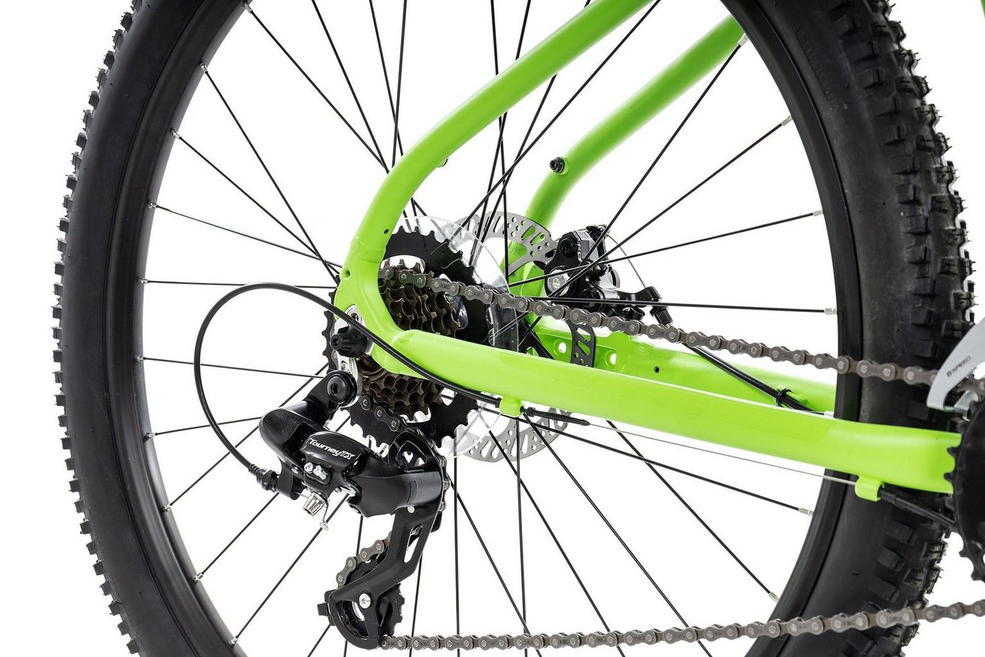Axess Mountainbike Axess SANDEE, 14 Gang Shimano RD-TX800-7 Schaltwerk, Kettenschaltung, Herrenfahrrad MTB-Hardtail 29 Zoll grün – Bild 3 von 5