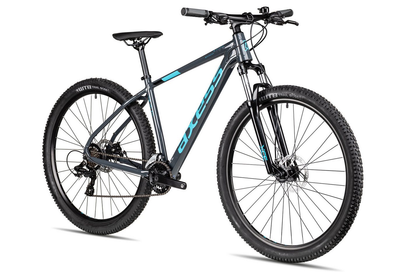 Axess Mountainbike Axess SANDEE, 14 Gang Shimano RD-TX800-7 Schaltwerk, Kettenschaltung, Herrenfahrrad MTB-Hardtail 29 Zoll schwarz/grau – Bild 3 von 5