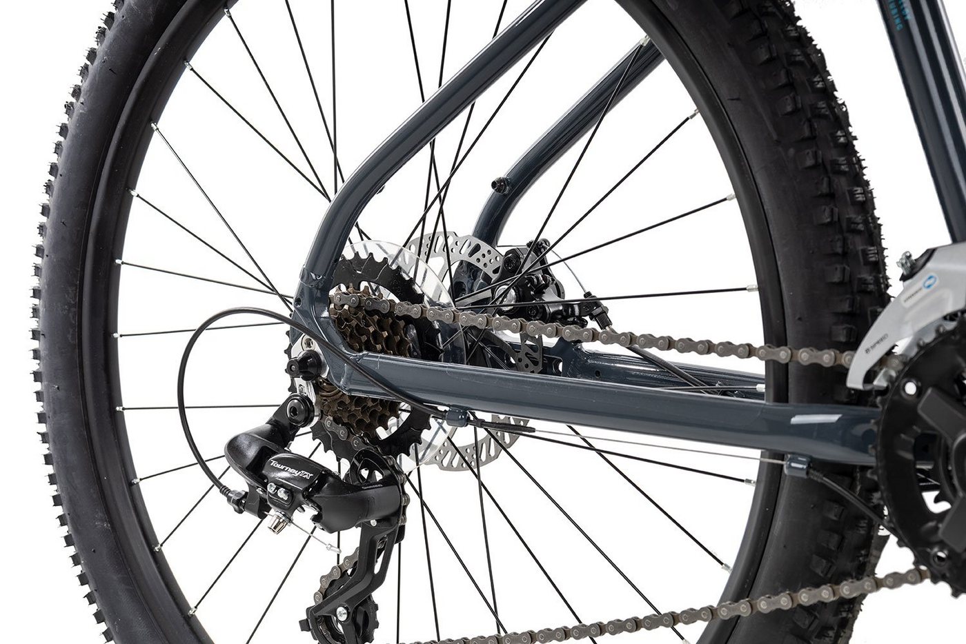 Axess Mountainbike Axess SANDEE, 14 Gang Shimano RD-TX800-7 Schaltwerk, Kettenschaltung, Herrenfahrrad MTB-Hardtail 29 Zoll schwarz/grau – Bild 4 von 5