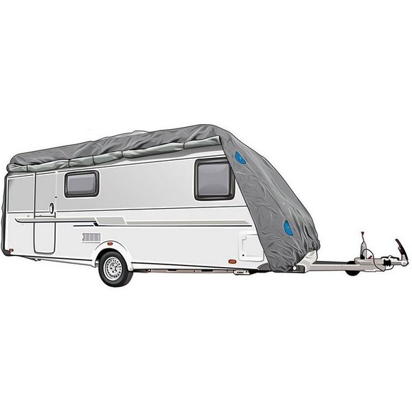 MOVAN Wohnwagenschutzhülle Wohnwagen Plane - Abdeckplane Caravan Cover Schutzhülle Wohnwagenplane
