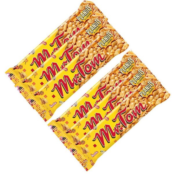 Mr. Tom Knabberei, Mr Tom Erdnussriegel geröstete Erdnüsse mit Karamell 40g 6er Pack