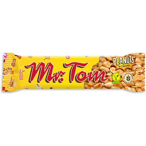 Mr. Tom Knabberei, Mr Tom Erdnussriegel aus gerösteten Erdnüssen und Karamell 40g