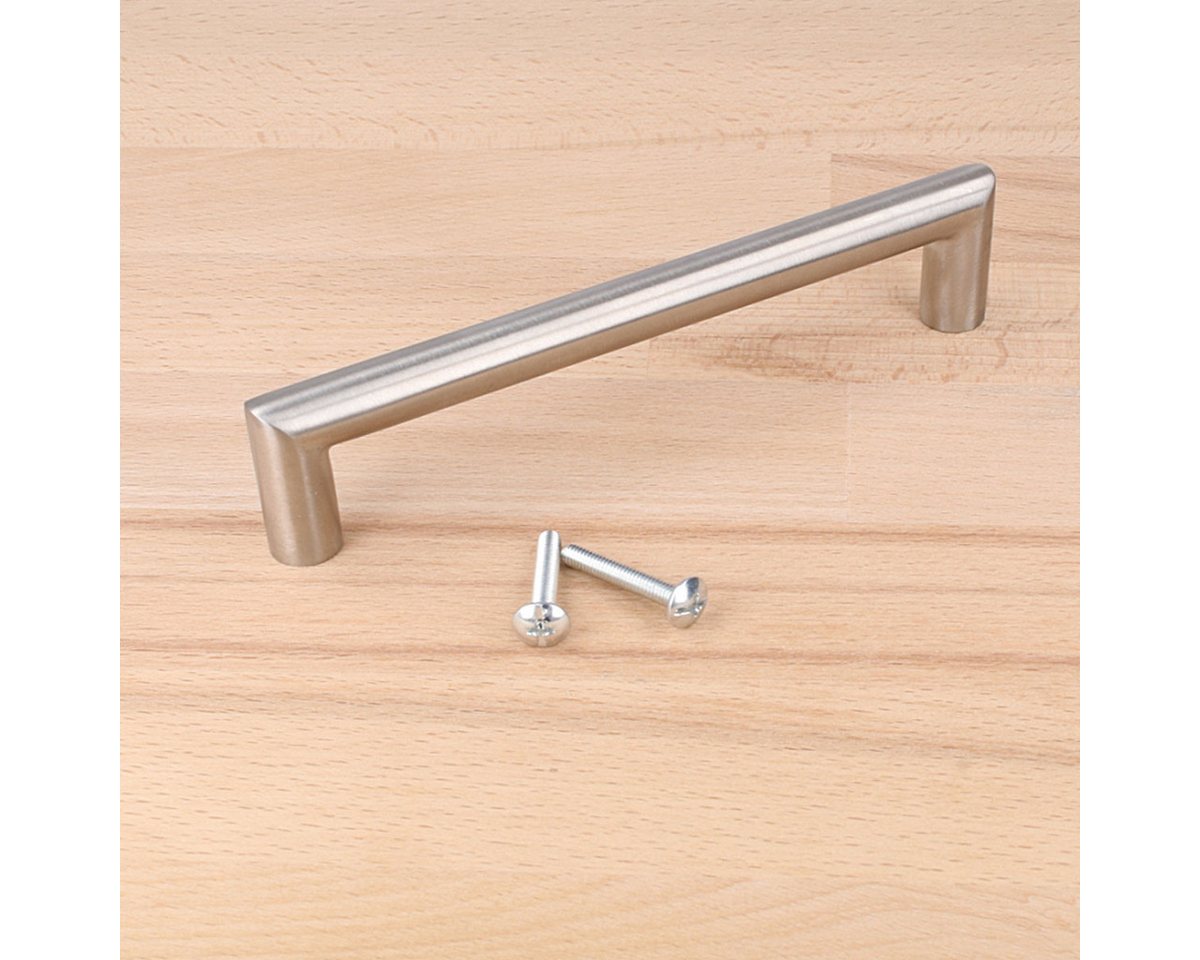 MS Beschläge Möbelgriff Design Schrankgriff Küchen- Schubladengriff Ø 12mm (1-St), rostfrei und geeignet für Feuchträume - 96mm Lochabstand – Bild 2 von 5