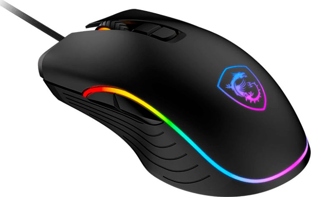 MSI Forge GM300 Gaming Maus, Black, USB – Bild 2 von 5