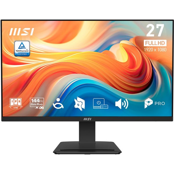 MSI PRO MP273 E14A LED-Monitor (68,6 cm/27 ", 1920 x 1080 px, FHD, 1 ms Reaktionszeit, 144 Hz, IPS, neigbar, Lautsprecher, Zubehörsteckplatz)