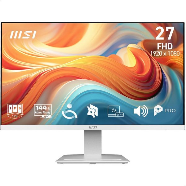 MSI PRO MP273W E14A LED-Monitor (68,6 cm/27 ", 1920 x 1080 px, Full HD, 1 ms Reaktionszeit, 144 Hz, IPS, neigbar, Lautsprecher, geeignet für Business und Gaming