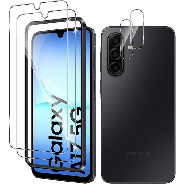 MSM Displayschutzglas 2X Schutzglas (Display + Kamera) für Samsung Galaxy A17 5G Panzerfolie