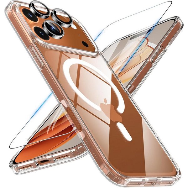 MSM Handyhülle 3in1 Schutzglas für iPhone 17 Pro / Pro Max Panzerfolie MagSafe Hülle
