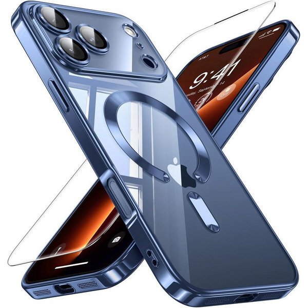 MSM Handyhülle Hülle + 2X Schutzglas für iPhone 17 Pro MagSafe Panzerfolie Titan 9H