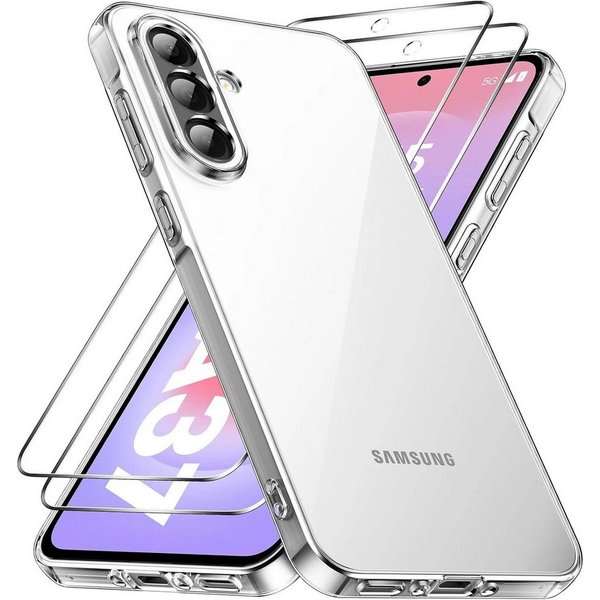 MSM Protech Handyhülle Hülle + 2X Schutzglas für Samsung Galaxy A37 5G Panzerfolie Full 9H