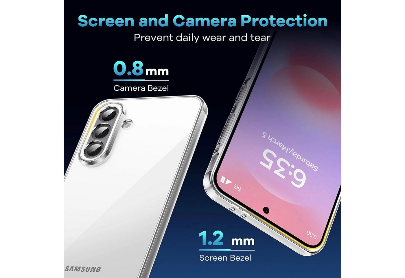 MSM Protech Handyhülle Hülle + 2X Schutzglas für Samsung Galaxy A37 5G Panzerfolie Full 9H – Bild 2 von 5