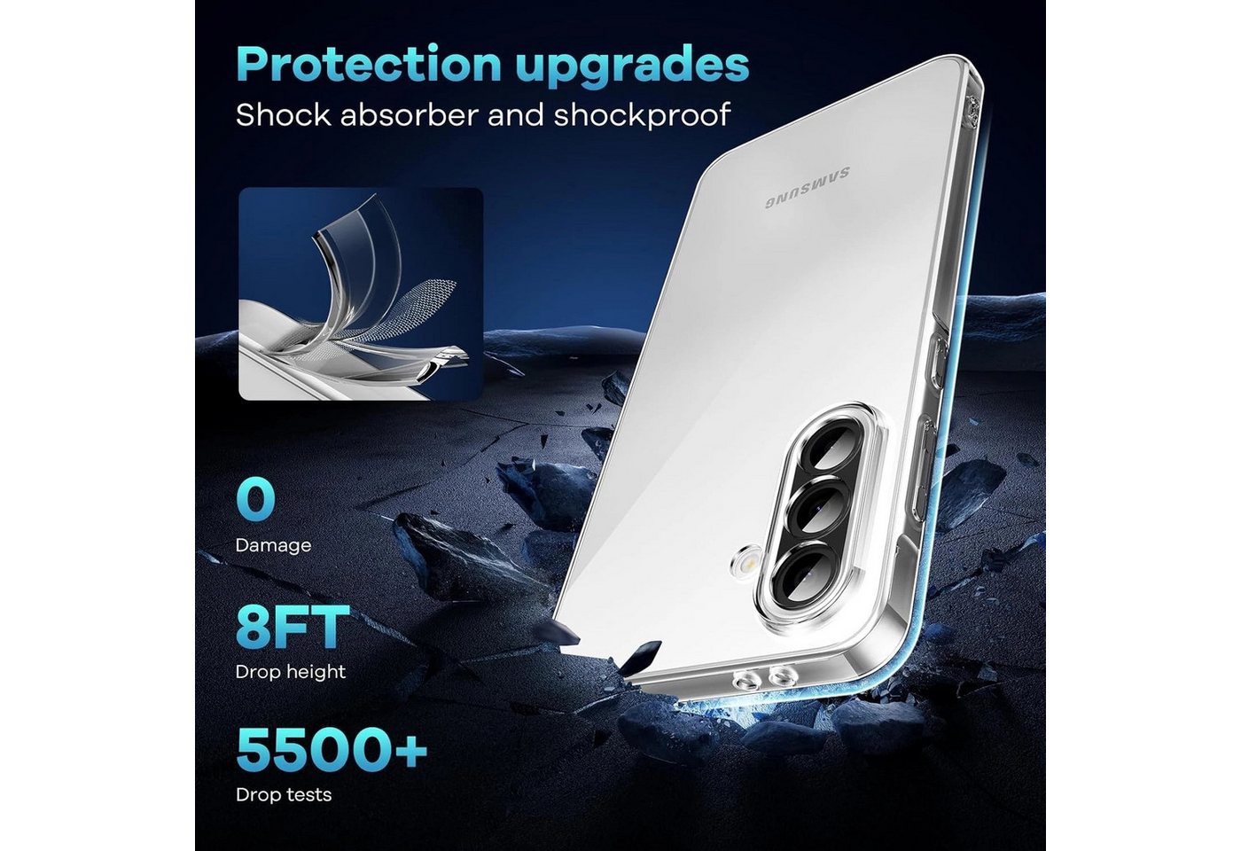 MSM Protech Handyhülle Hülle + 2X Schutzglas für Samsung Galaxy A37 5G Panzerfolie Full 9H – Bild 3 von 5