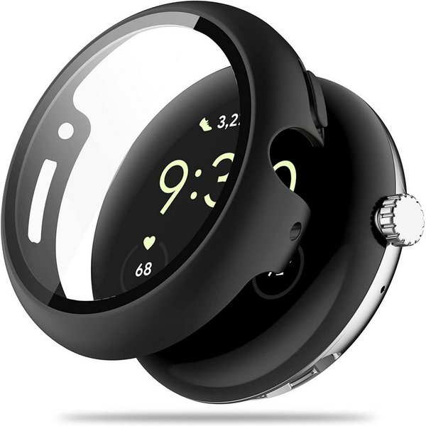 MSM Smartwatch-Hülle Hülle für Google Pixel Watch Panzerfolie Case Display Schutzglas