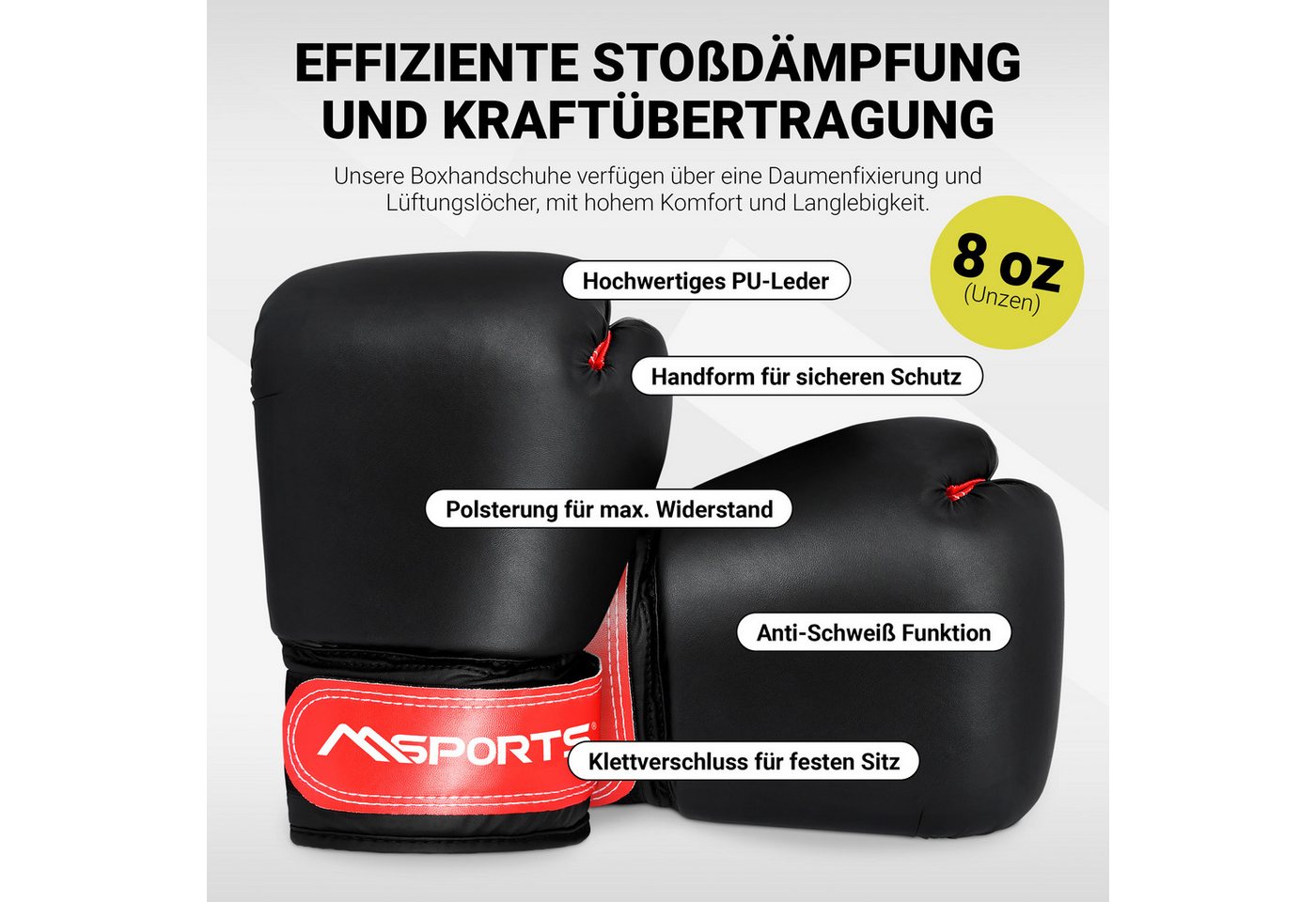MSports® Boxsack Boxset Boxsack Set 5,5 kg für Kinder Professional inkl. Boxhandschuh – Bild 4 von 5