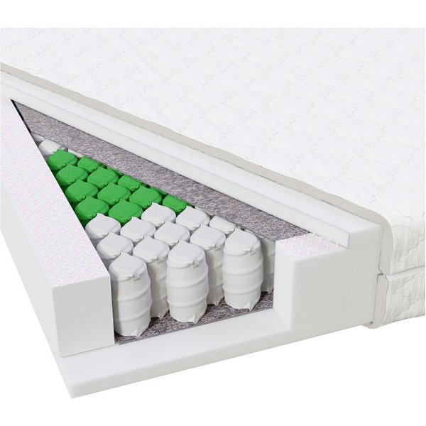 Taschenfederkernmatratze MEDIC PLUS 7-Zonen, 90x220 100x220 140x220 160x220 cm, MSS e.K., 21 cm hoch, (H2, H3, H4, H5, H5-XL), Tonnentaschenfederkern, Bezug abn