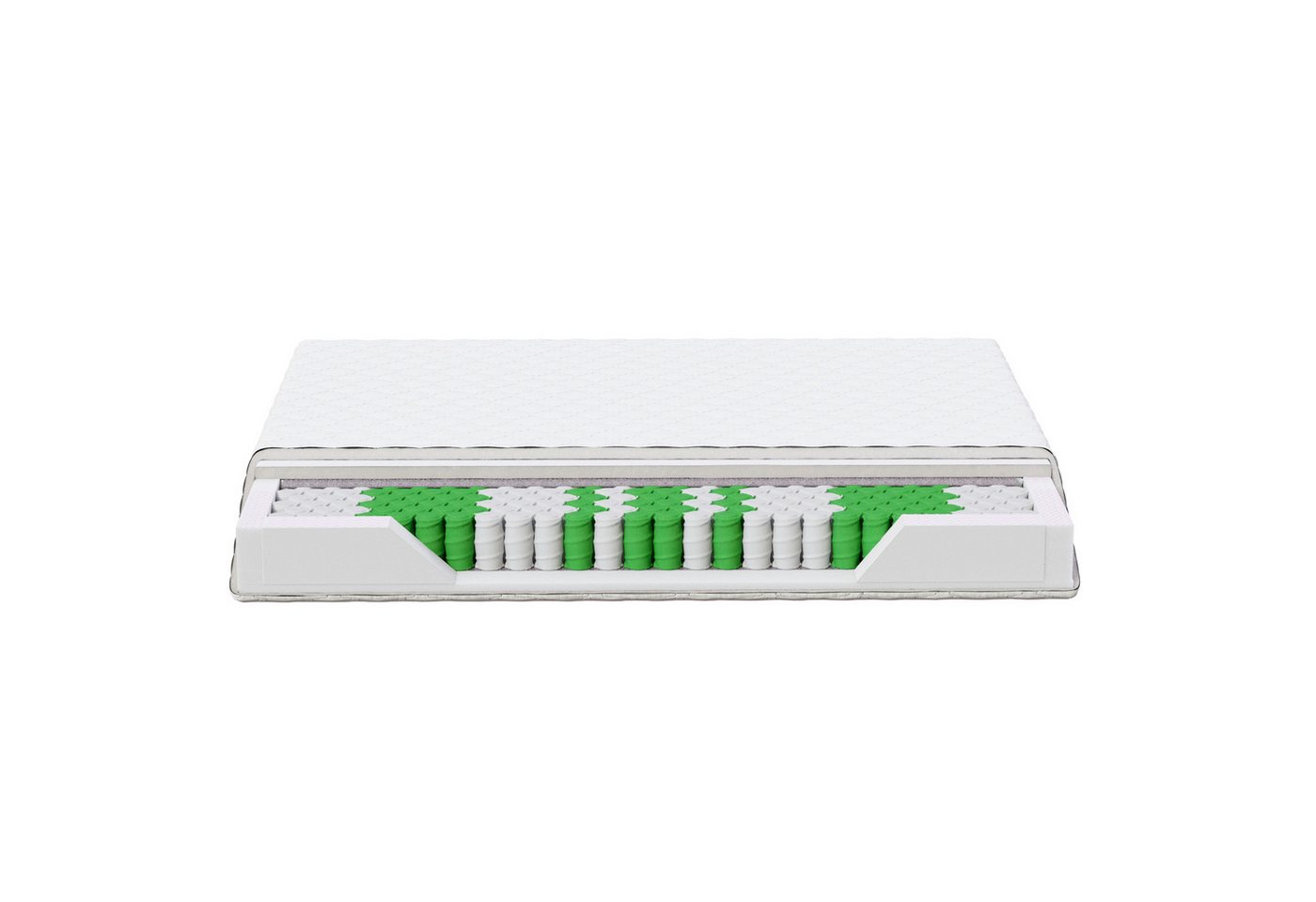 Taschenfederkernmatratze MEDIC PLUS 7-Zonen, 90x200 100x200 140x200 160x200 cm, MSS e.K., 21 cm hoch, (H2, H3, H4, H5, H5-XL), Tonnentaschenfederkern, Bezug abn – Bild 2 von 5