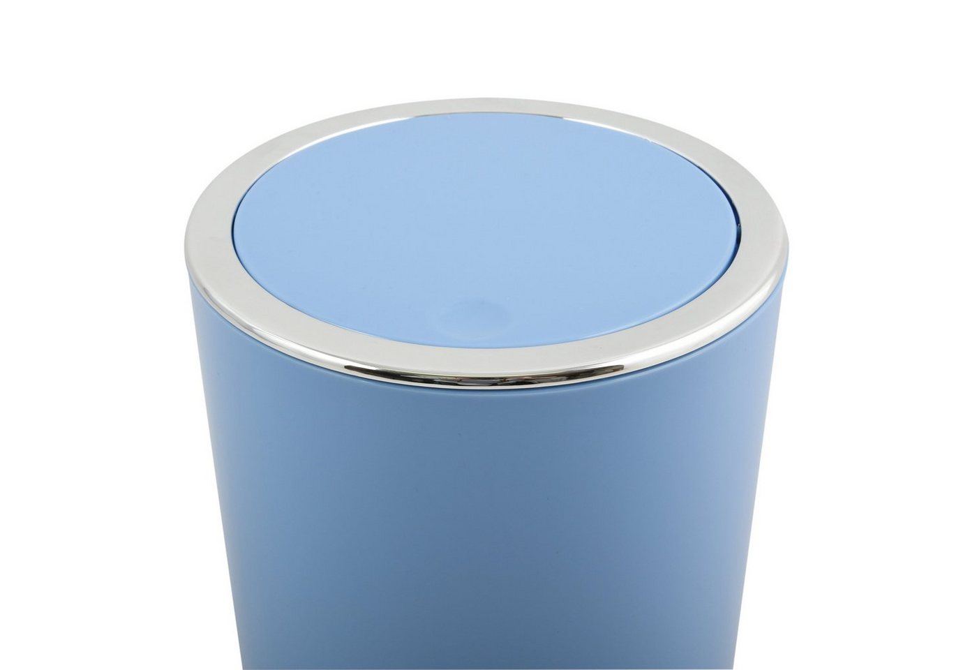MSV Kosmetikeimer KAMAKA, eleganter Abfalleimer mit Schwingdeckel, für Küche, Bad, Büro, in angesagten Trendfarben, 6 L, pastellblau – Bild 3 von 5