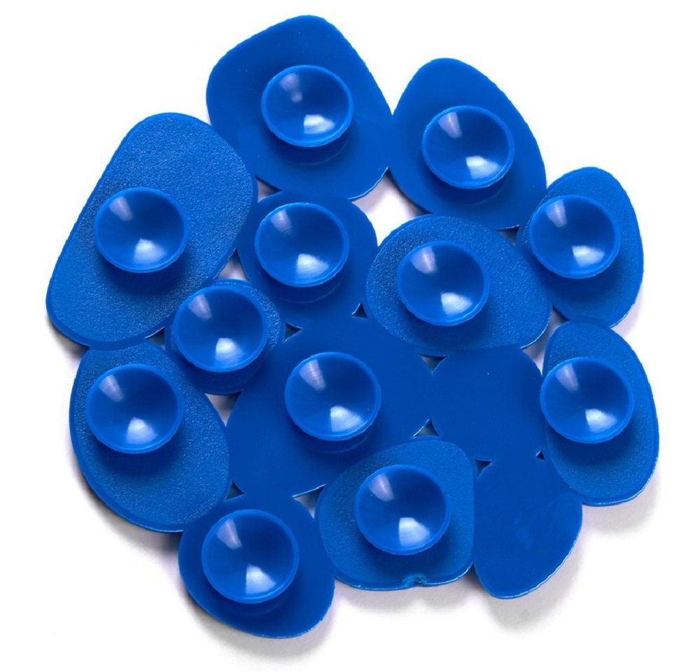 MSV Wanneneinlage KIESELSTEIN, B: 13 cm, L: 12.2 cm, Packung, 4-tlg., Anti-Rutsch-Pads für Dusche und Badewanne, 4-er Set, PVC, attraktive Kieselstein-Optik, 12 – Bild 3 von 3