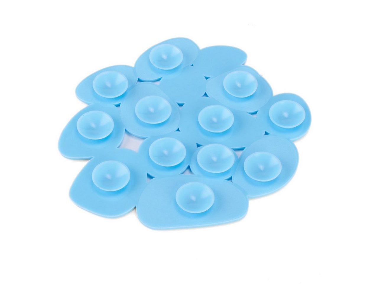 MSV Wanneneinlage KIESELSTEIN, B: 13 cm, L: 12.2 cm, Packung, 4-tlg., Anti-Rutsch-Pads für Dusche und Badewanne, 4-er Set, PVC, attraktive Kieselstein-Optik, 12 – Bild 3 von 3