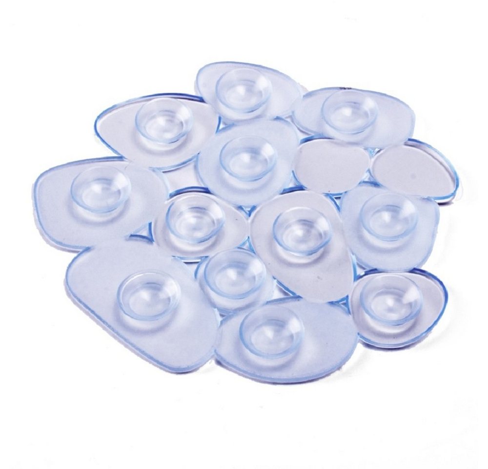 MSV Wanneneinlage KIESELSTEIN, B: 13 cm, L: 12.2 cm, Packung, 4-tlg., Anti-Rutsch-Pads für Dusche und Badewanne, 4-er Set, PVC, attraktive Kieselstein-Optik, 12 – Bild 3 von 3