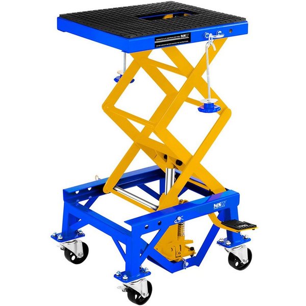 MSW Motorradheber 135 kg Scherenhebebühne mit Rollen Motorrad Hebebühne Arbeitsbühne, verschiedene Produktvarianten