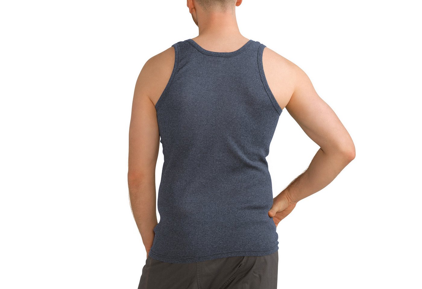 MT Achselhemd Herren Baumwoll Unterhemd Classic (6er Pack) Feinripp oder Doppelripp (6-St) Premium Feinripp oder Doppelripp Unterhemd – Bild 3 von 5