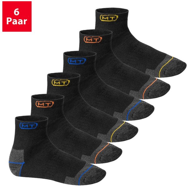 MT Arbeitssocken Herren robuste Arbeits- & Freizeit Kurzschaft Socken (6/12 Paar)