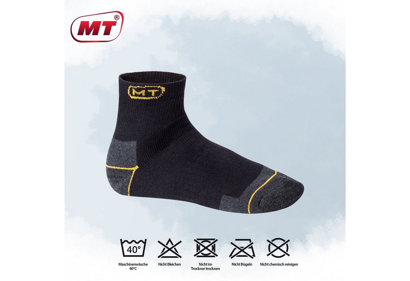 MT Arbeitssocken Herren robuste Arbeits- & Freizeit Kurzschaft Socken (6/12 Paar) – Bild 3 von 3