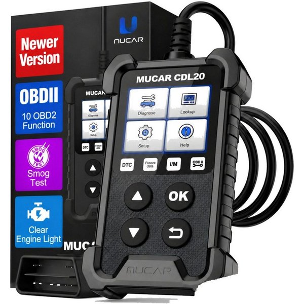 MUCAR Kfz-Diagnosegerät OBD2-Diagnosegerät OBD2 Profi KFZ Diagnosegerät Auto Auslesegerät, Auto Diagnosetester, KfZ Diagnosegerät, Live Parameter, Fehlercodes