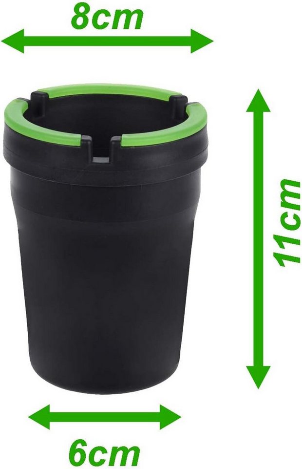 mucHome Aschenbecher 2er Set Aschenbecher Ø8cm Windaschenbecher/Sturmaschenbecher – Bild 3 von 4