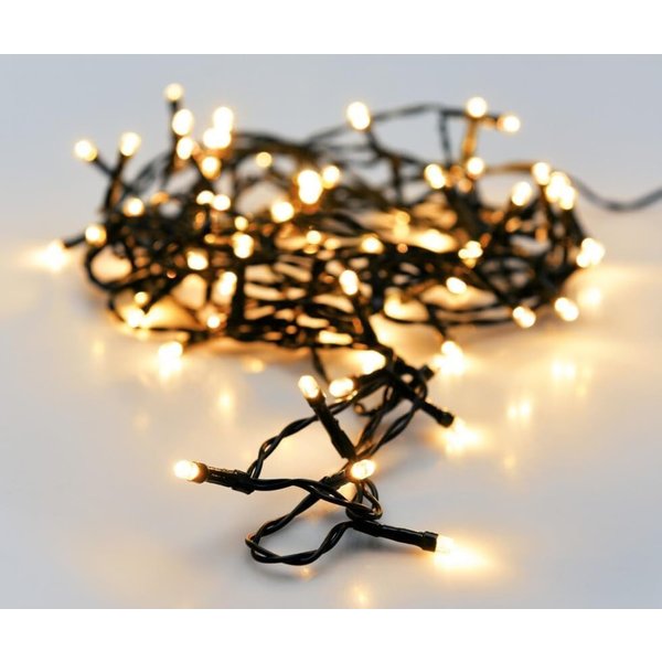 mucHome LED-Lichterkette 1,8-14,5 Meter warmweiß Batterie 8 Funktionen inkl. 6-Std Timer