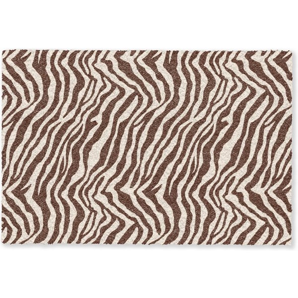 MuchoWow Fußmatte Zebra - Muster - Schwarz - Weiß, Rechteckig, innen Schmutzfangmatte, Tür, Schmutzfänger Flur, Teppich 60x40 cm