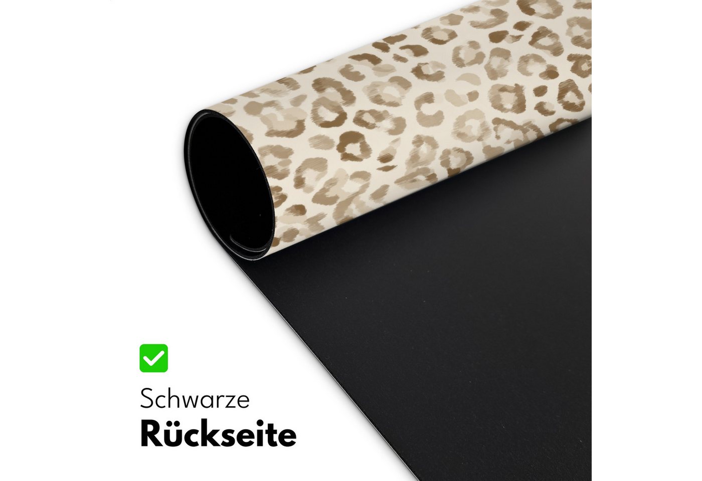 MuchoWow Gaming Mauspad Leopard - Klassisch - Beige (1-St), Gaming Mauspad XXL, Schreibtischunterlage, Desk Mat Groß, 80x40 cm – Bild 4 von 5