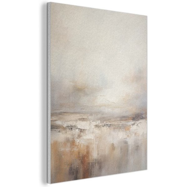 MuchoWow Gemälde Kunst - Industriell - Grau - Braun - Abstrakt, Fotodruck (1 St), Schlafzimmer Deko Aesthetic, Bilder über Bett, 40x30 cm