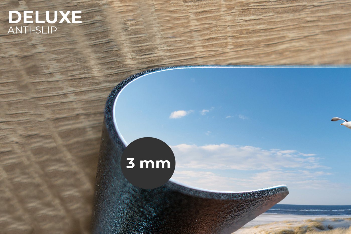 MuchoWow Platzset Düne - Möwe - Strand - Meer - Sonne, (6-St), Platzsets, Tischset, Abwaschbar, Tischsets, Platzdeckchen – Bild 2 von 5