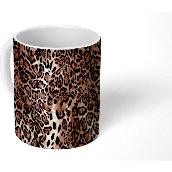 MuchoWow Tasse Tiermuster - Leopard - Design - Luxus, 1-tlg., Keramik, Kaffeetassen, Teetasse, Becher, Kaffeebecher, Geschenk