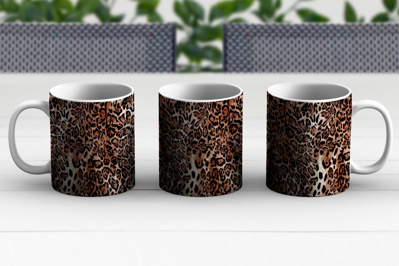 MuchoWow Tasse Tiermuster - Leopard - Design - Luxus, 1-tlg., Keramik, Kaffeetassen, Teetasse, Becher, Kaffeebecher, Geschenk – Bild 4 von 5