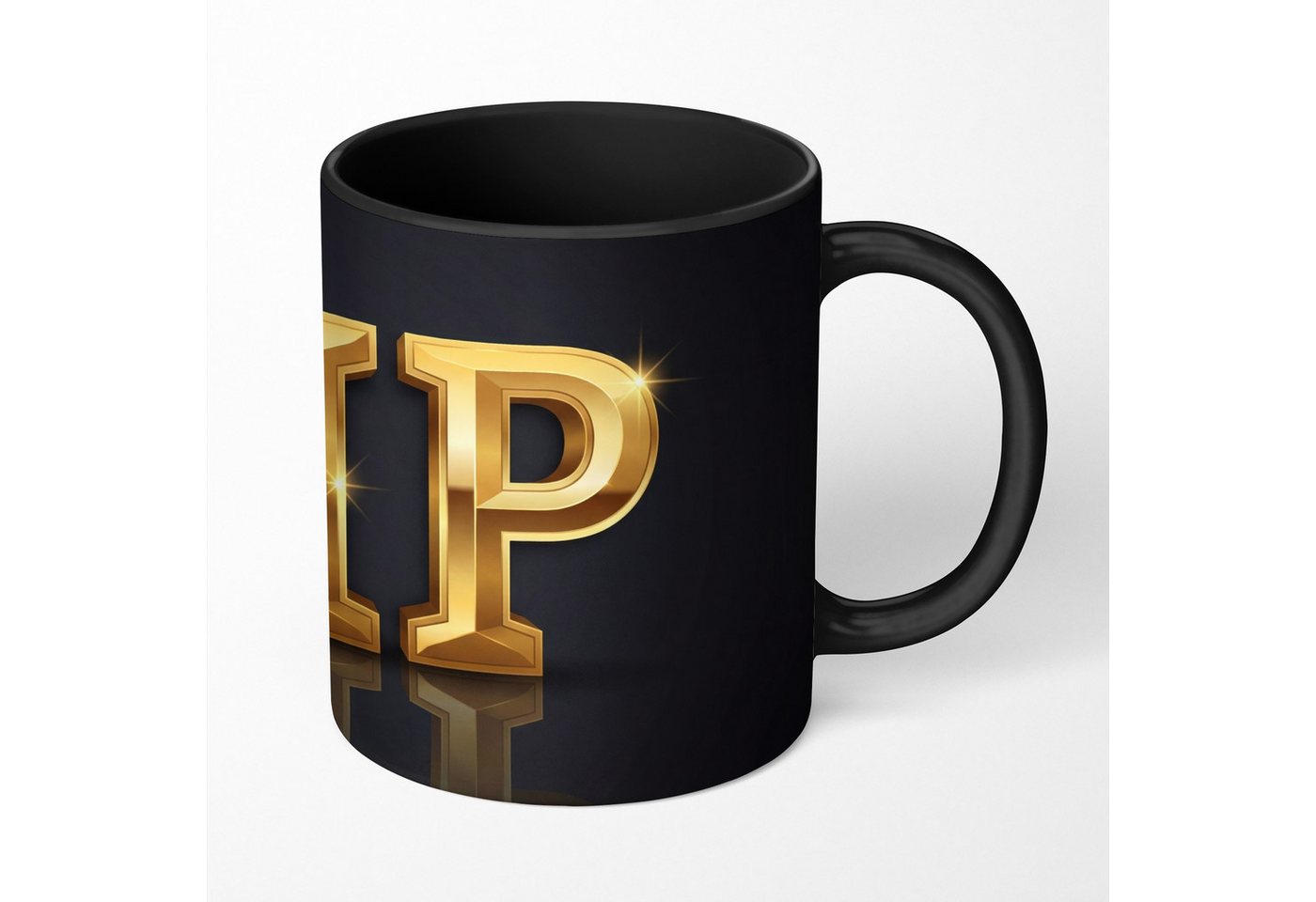 MuchoWow Tasse VIP - Gold - Glitzern, 1-tlg., Keramik, Farbwechsel, Kaffee Tassen, Teetasse, Zaubertasse, Geschenk – Bild 2 von 5