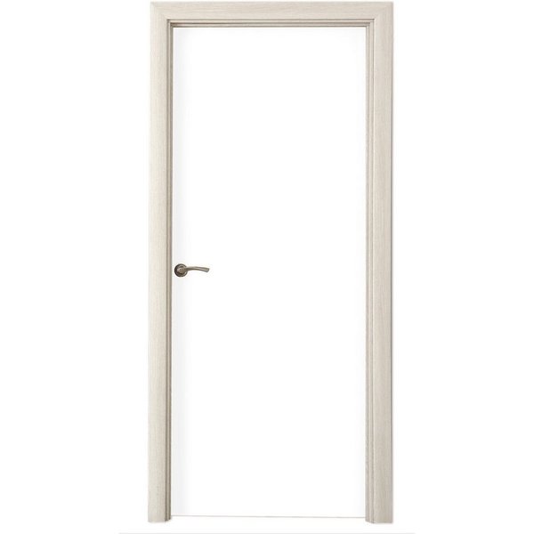 MuchoWow Türtapete Weiß - Farben - Neutral, Matt, bedruckt, (1 St), Selbstklebende Tapete, Folie für Möbel, 70x215 cm