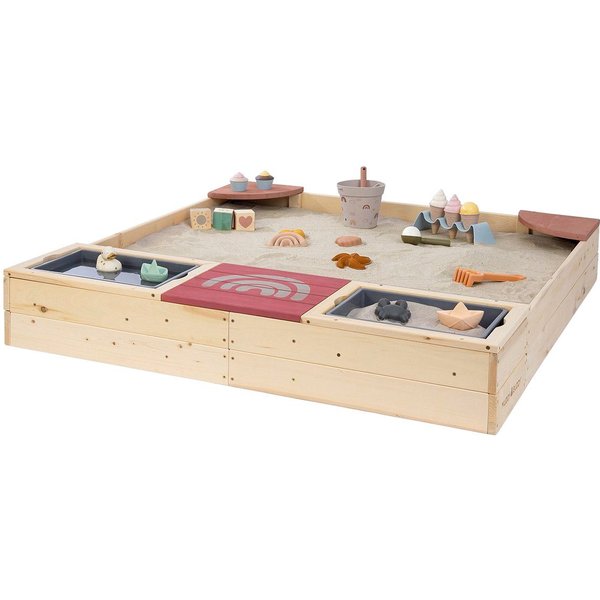 MUDDY BUDDY® Sandkasten Beach Rebel, natur - puderrosa