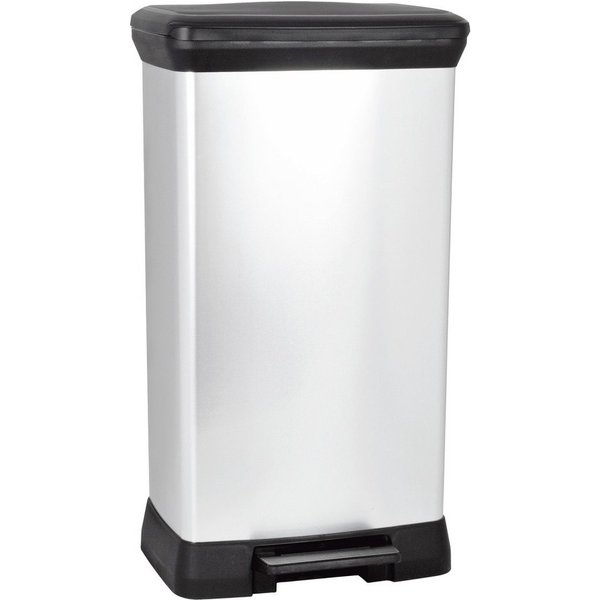 Curver Mülleimer Curver Deco bin metalics 240643 Mülleimer 50 l (B x H x T) 390 x 720