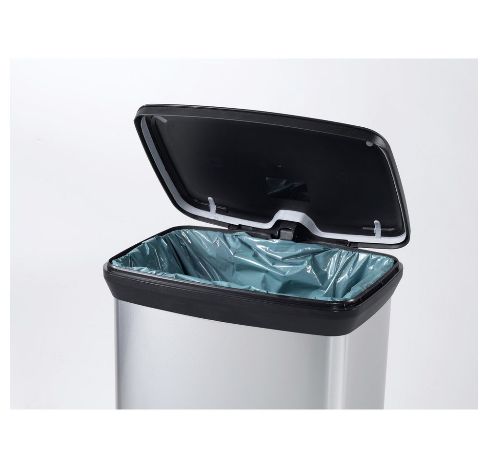 Curver Mülleimer Curver Deco bin metalics 240643 Mülleimer 50 l (B x H x T) 390 x 720 – Bild 3 von 5