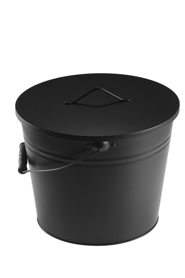 El Fuego Mülleimer El Fuego® Ascheeimer Kamineimer mit Deckel, 24 Liter – Bild 5 von 5