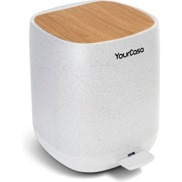 YourCasa Mülleimer YourCasa® Mülleimer Bad [5L] - Badmülleimer Badezimmer Kosmetikeimer, Fassungsvermögen 5L, 30% weniger Plastik