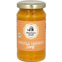 Münchner Kindl Bio-Burger und Sandwich Senf, 200 ml