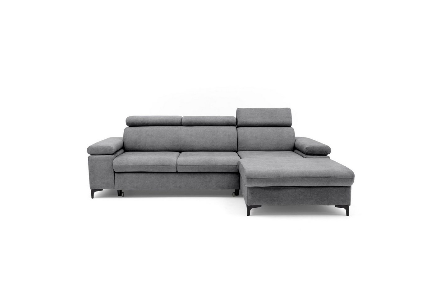 Muffo Ecksofa Ecke mit verstellbaren Kopfteilen MAVIC, Verstellbare Kopfstützen, verstellbare Armlehnen, Einfache Form, Schlaffunktion, Bettzeugbehälter – Bild 4 von 5