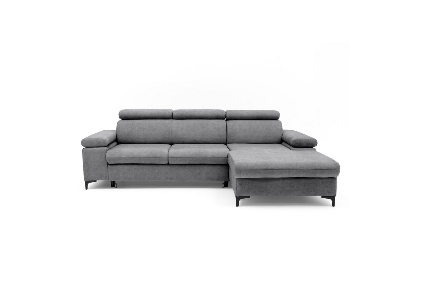 Muffo Ecksofa Ecke mit verstellbaren Kopfteilen MAVIC, Verstellbare Kopfstützen, verstellbare Armlehnen, Einfache Form, Schlaffunktion, Bettzeugbehälter – Bild 5 von 5