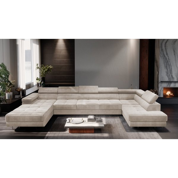 Muffo Ecksofa WILD U MAXI, 2x Bettkasten, mit Schlaffunktion